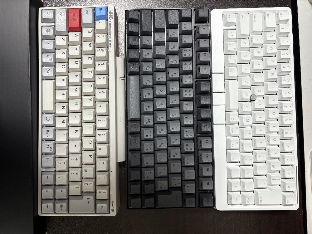 65%キーボード比較(縦)