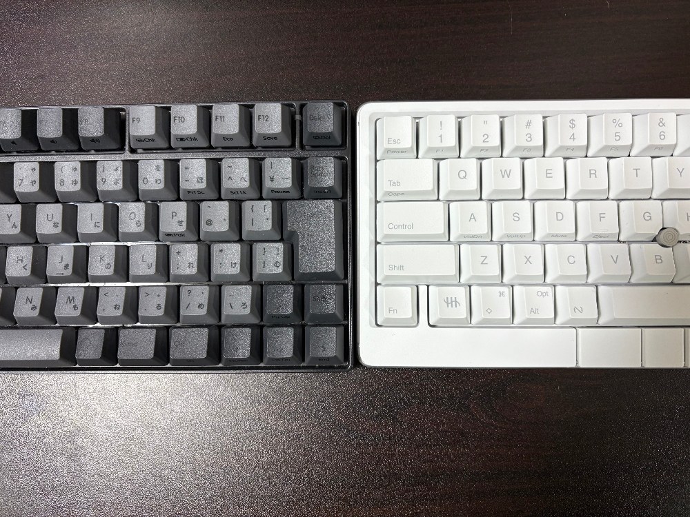65%キーボード比較(RC1vsStudio)