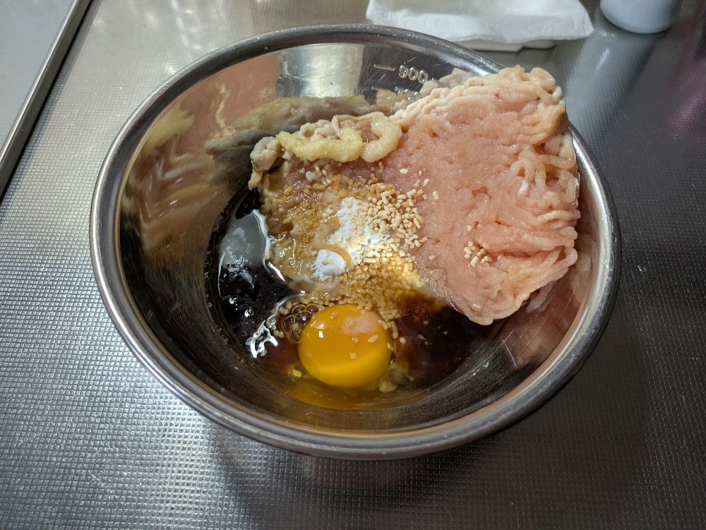 鶏つくね丼を作るよ