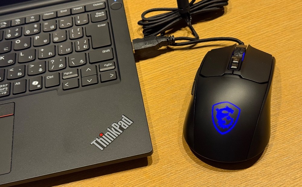 我がメインPC ThinkPadにつないでみる。