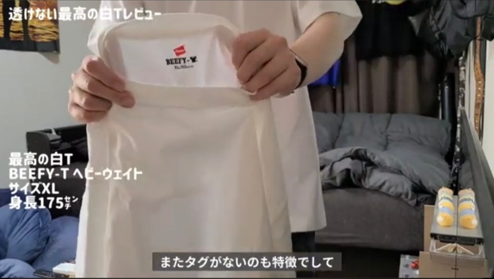 Hanes 白Tシャツ レビュー写真2