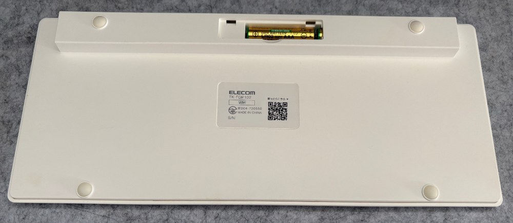 ELECOM TK-FBP102(BT)裏面