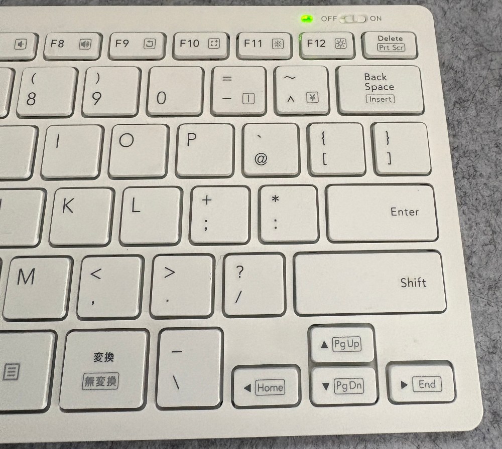 ELECOM TK-FBP102(BT)表右側