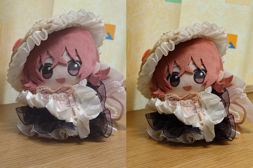 望遠レンズの比較（明所）