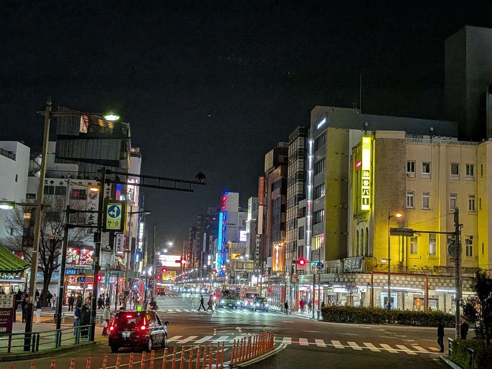夜の撮影写真