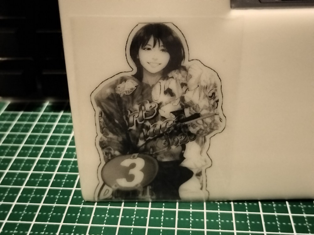 実際の品札物①透明ステッカー