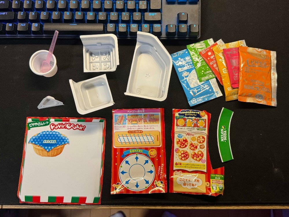 内容物を取り出す