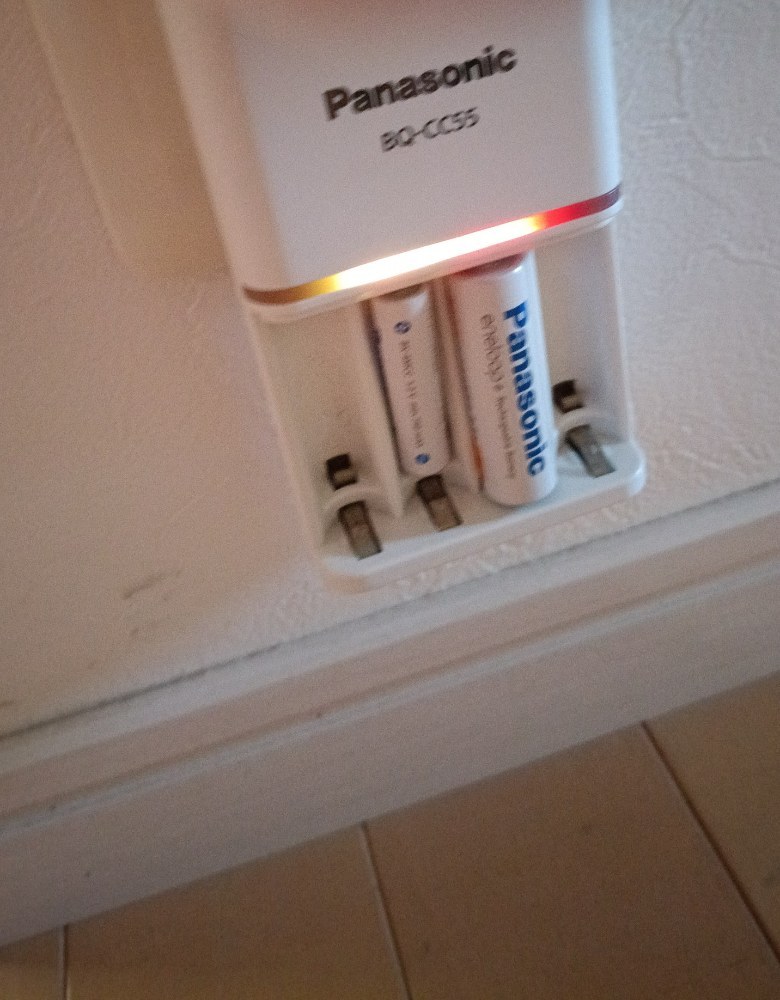 充電中のランプ