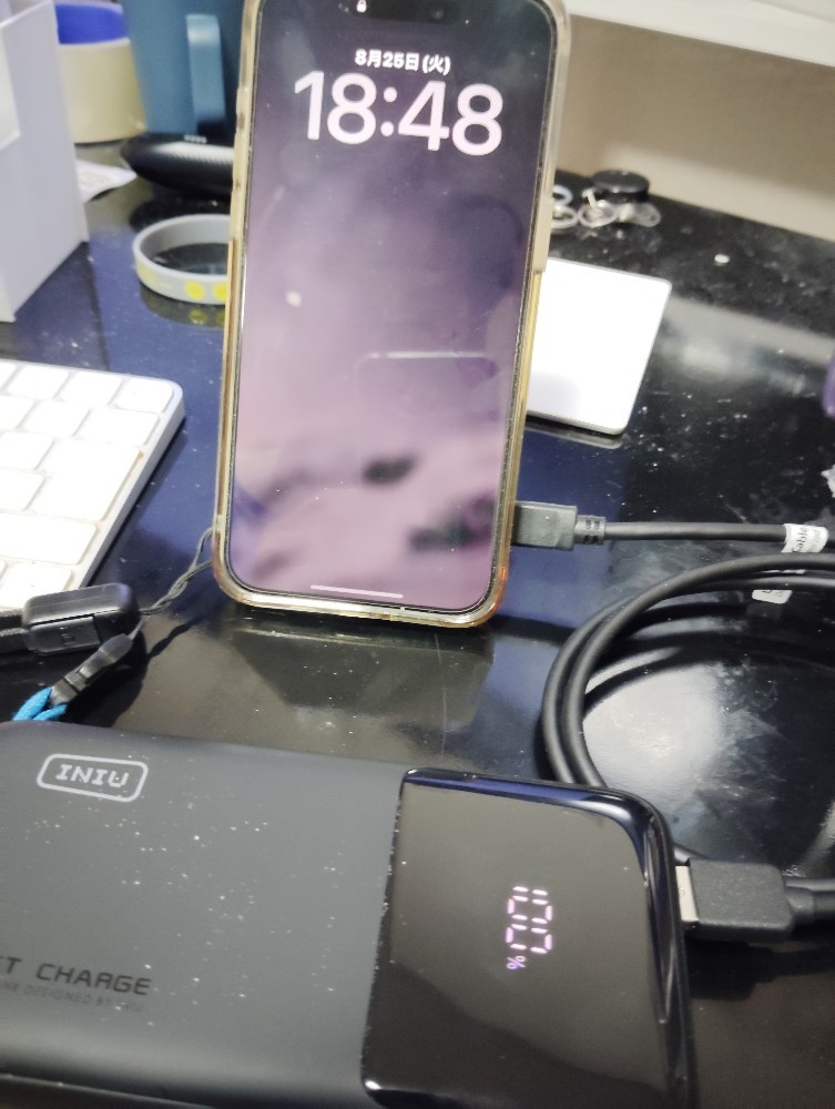 ININU モバイルバッテリー MagSafe対応 5000mAh レビュー写真12