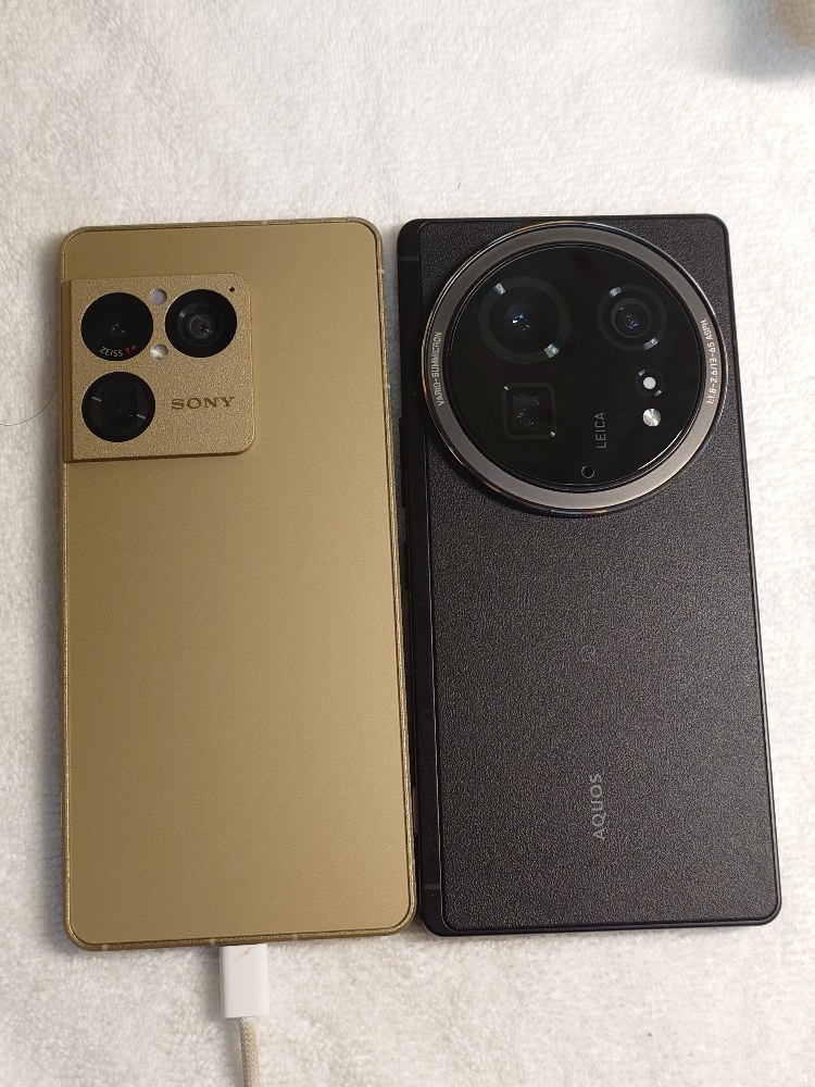 Xperia 1 viiiとAQUOS R9 pro  背面デザイン