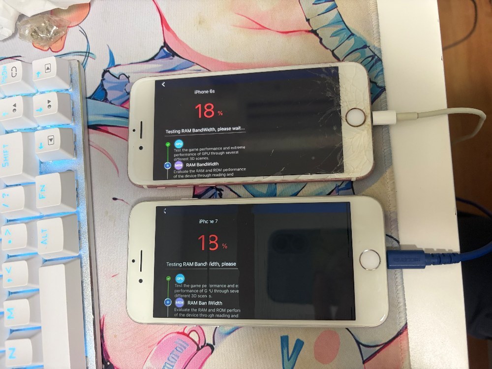 iPhoneXも入れるつもりだったけど何回も落ちたから測定不可ってことで