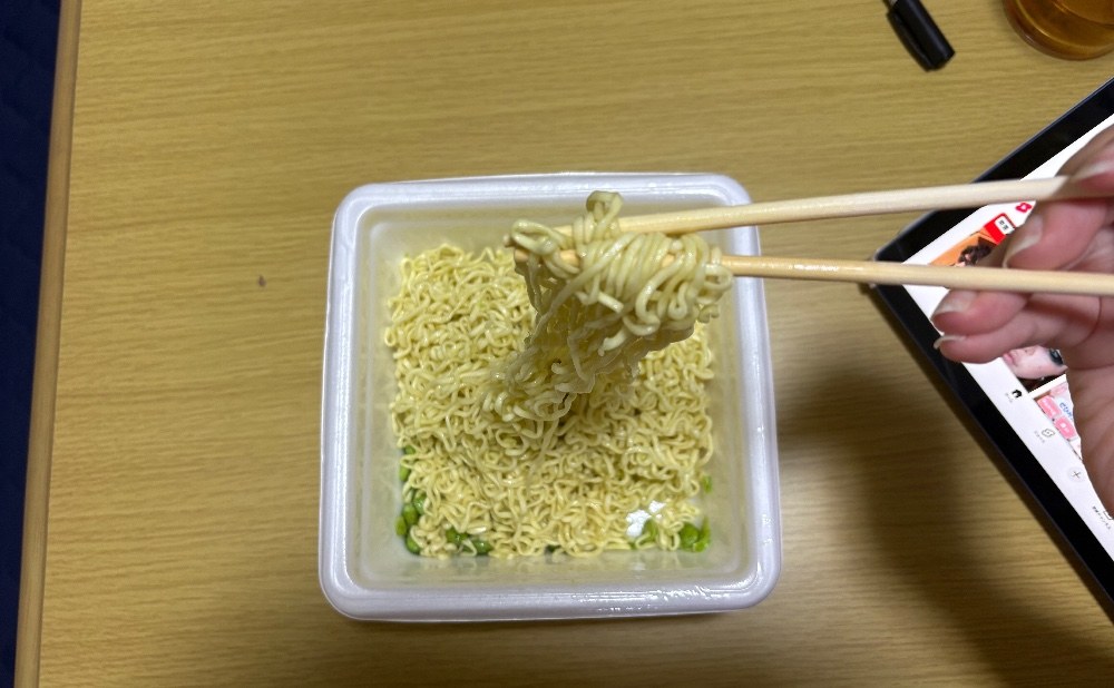 混ぜるのがたいへん、、。