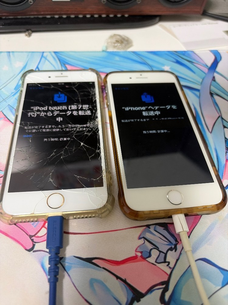 同じ出品者の同じ機種同士でデータ移行してる状態らしい