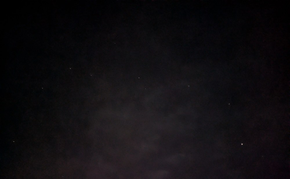 肝心の星空
