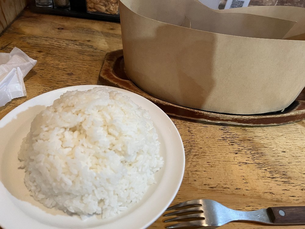 ハンバーグとライス