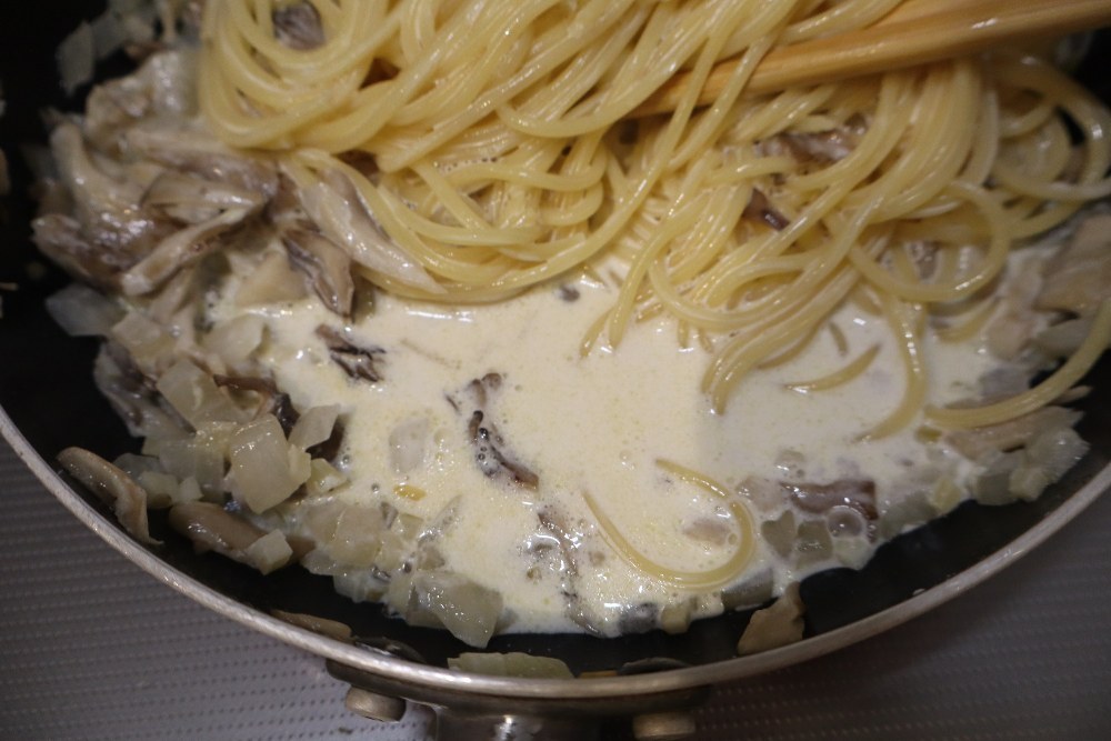 生クリーム追加直後