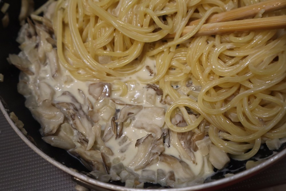 生クリーム加熱後