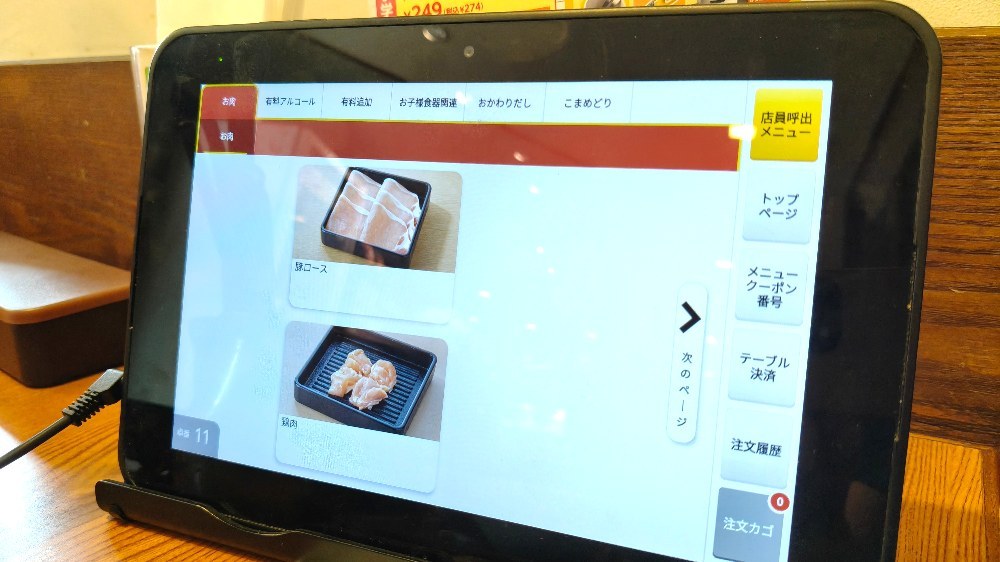 豚ロースと鶏肉