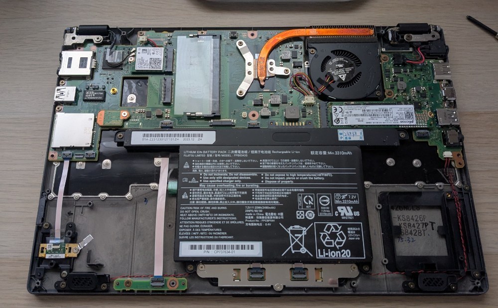 SSD取り付け後