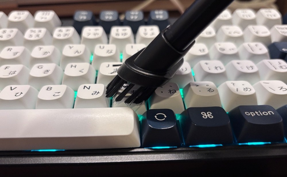 キーボード掃除のイメージ