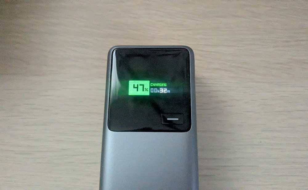 本体充電中の表示