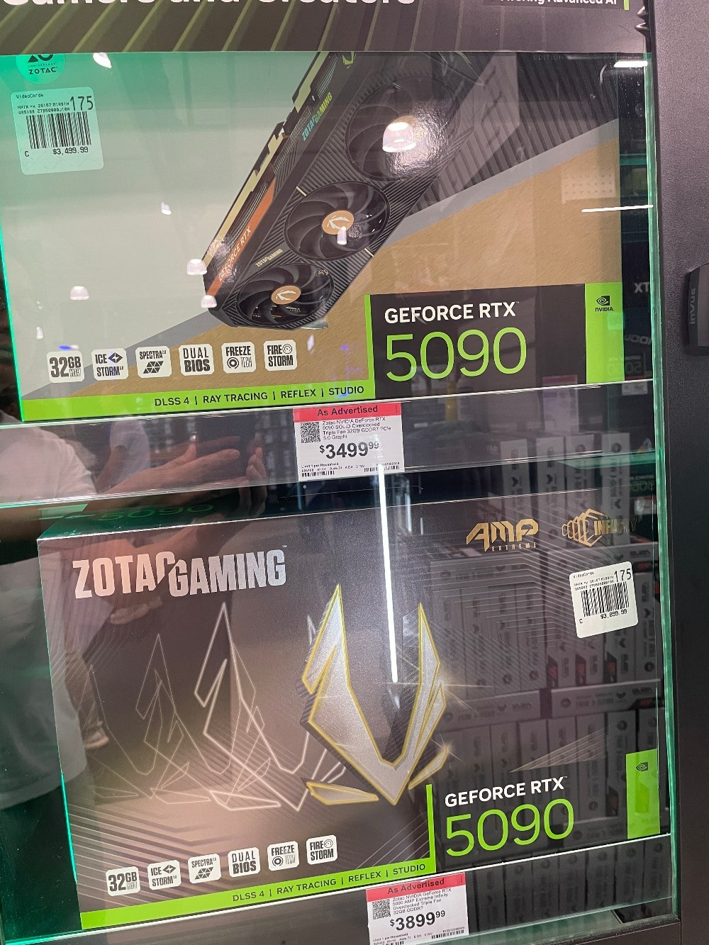 5090の最安値は$3500かな。日本円換算すると、3500 x 1.07 (州税) x 160 [円/USD] = 60万くらいか。結構するねえ！