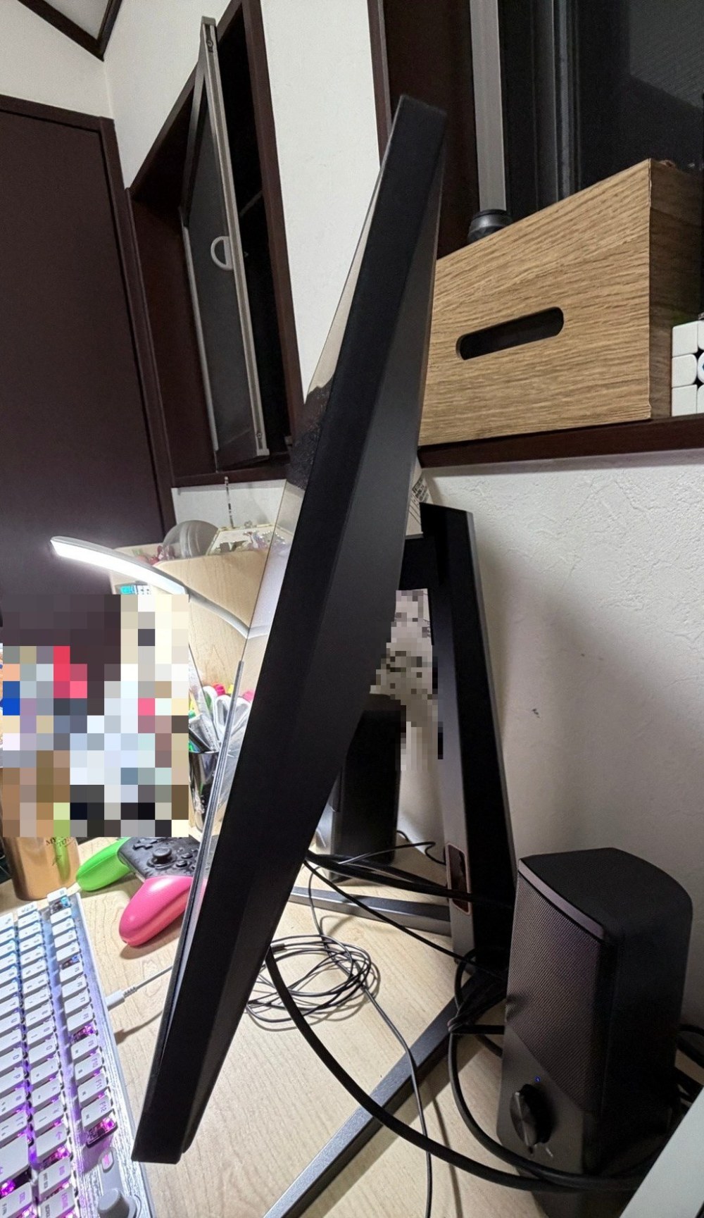 汚すぎるので、一部モザイク。