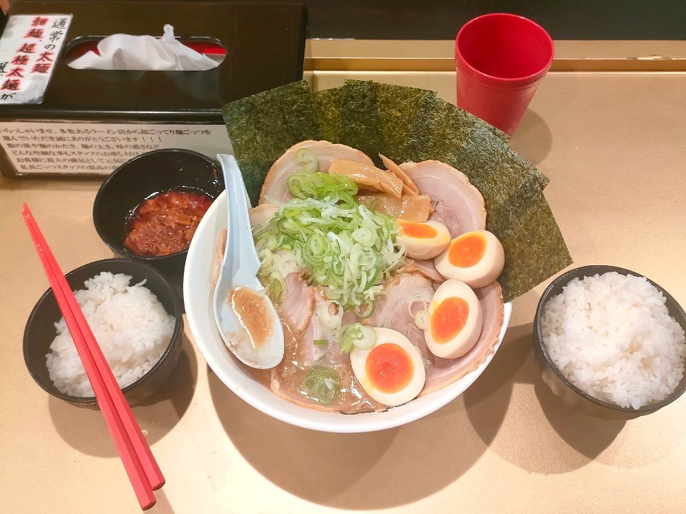 アプリ会員、半ライスは無料