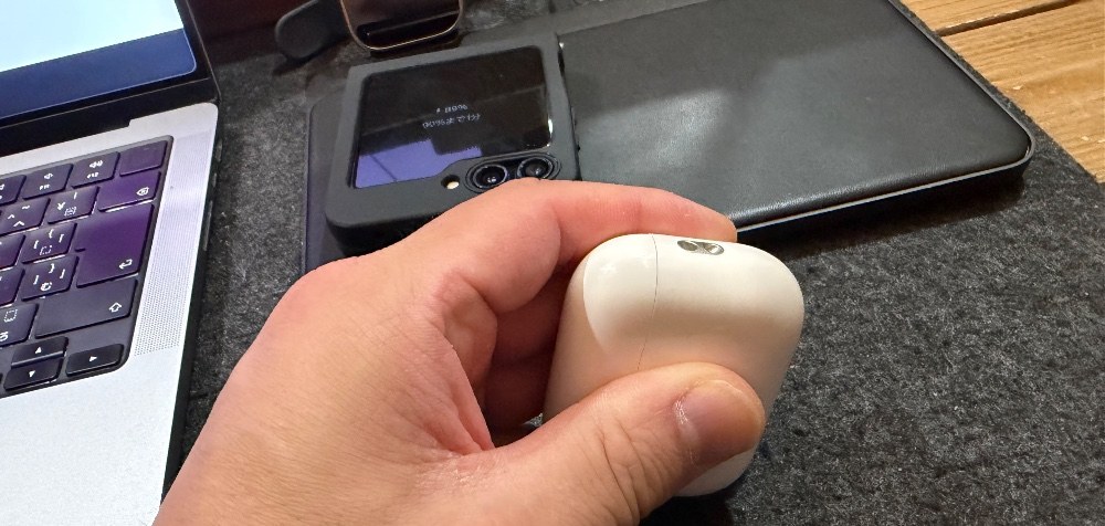 充電後、触ったらわかります。「ホックホクやん！怖いて！」