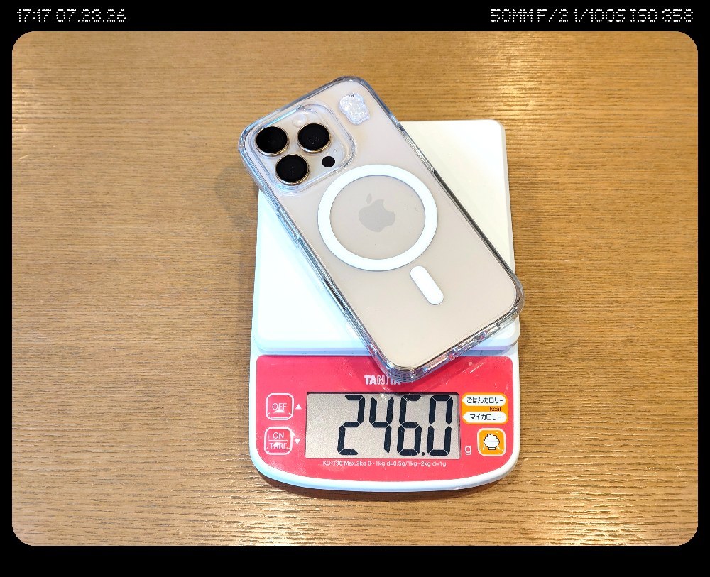 246g すでに重たい。
