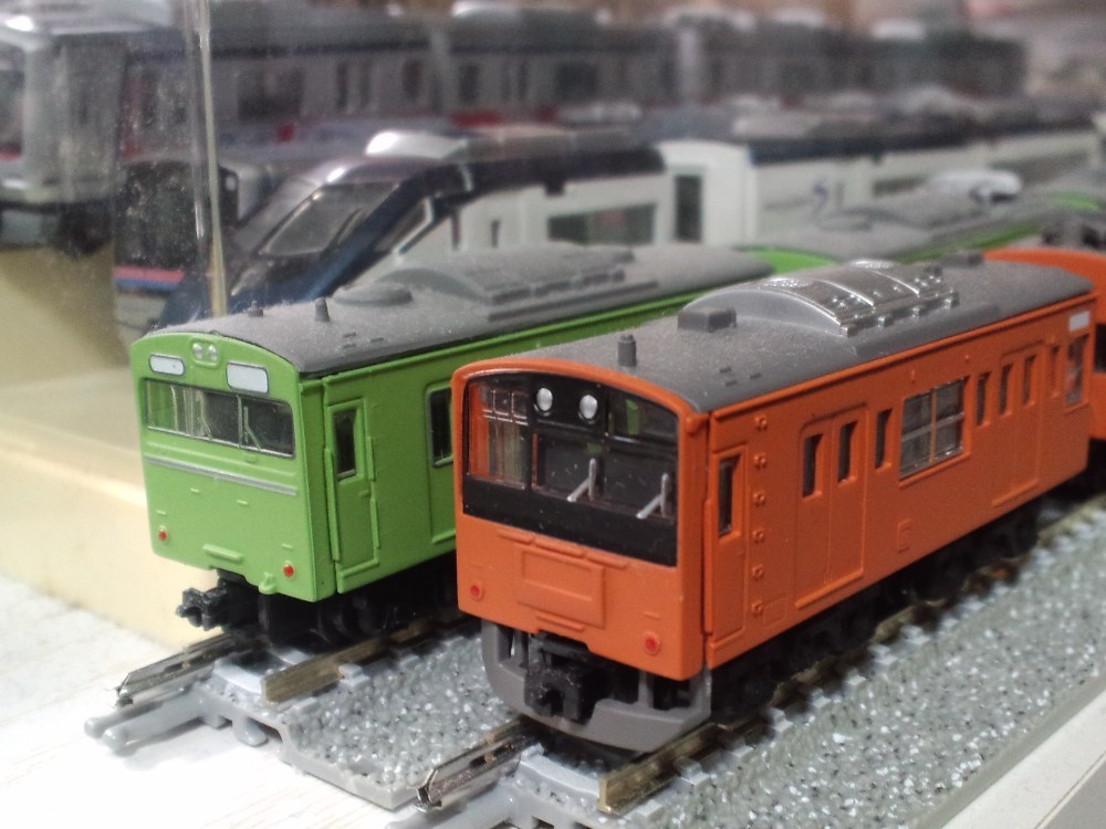 部屋のBトレインショーティーを撮影ｗ 1/150サイズなのですごく小さい被写体。