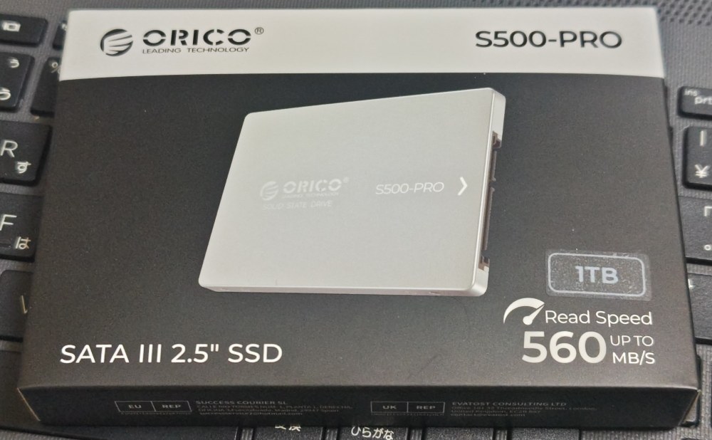 ORICO S500-PRO 560MB/sも出た例がない