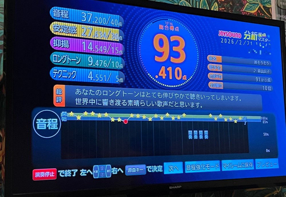 こんなん来たら絶望でしょ(JOYSOUND MAX2)