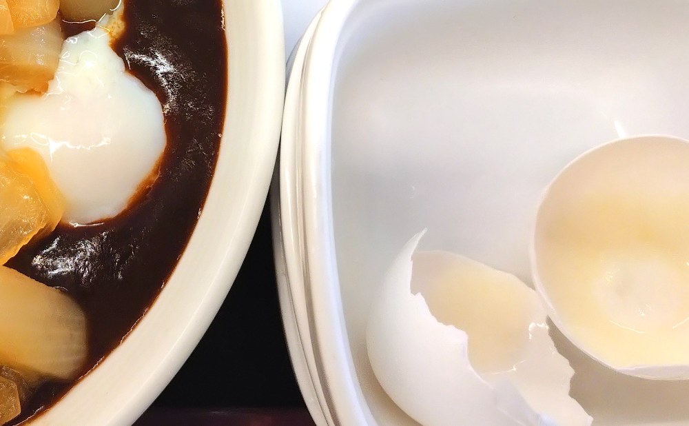 半熟卵inカレー