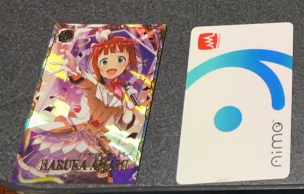 右はmineカード(ユーザデータのICカード)