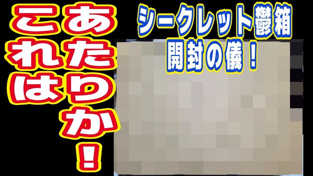 サムネです。梱包は映してはならないので自宅にあったペラペラ段ボールでイメージを作りました。