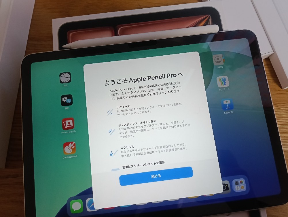 今まで使ってたiPadが9年前のモデルなので、技術の進化を感じる