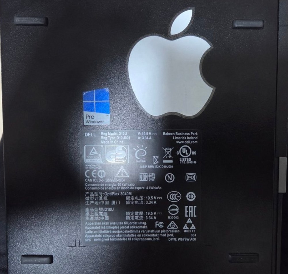 Mac OSにカスタム済。