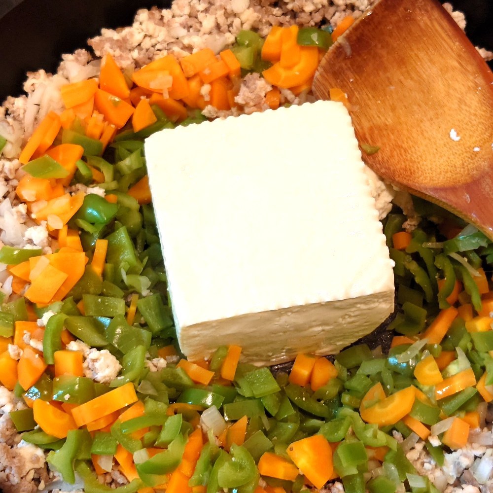 木綿豆腐を投入の図