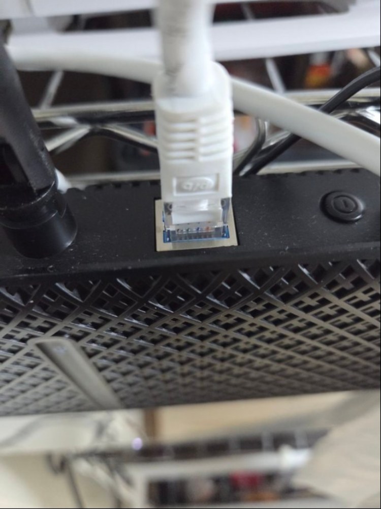 TP-LinkルーターのWANにぶっ差します。