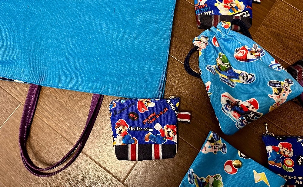 マリオとキノコ1個づつだけ欲しくて買ってあった生地