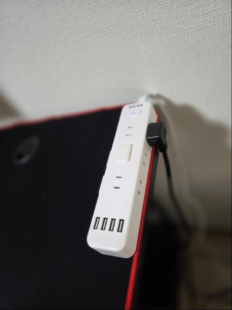 置いているだけ。これは心許ない。