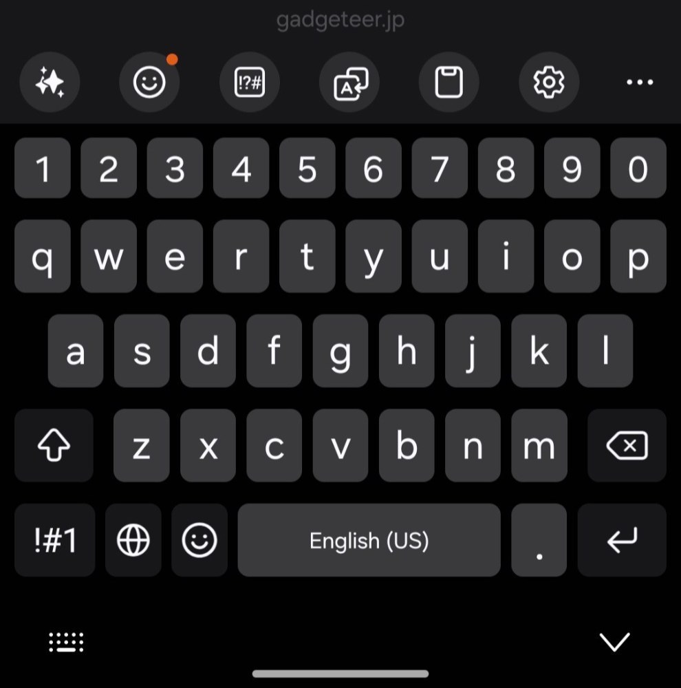 QWERTYと数字も一緒に