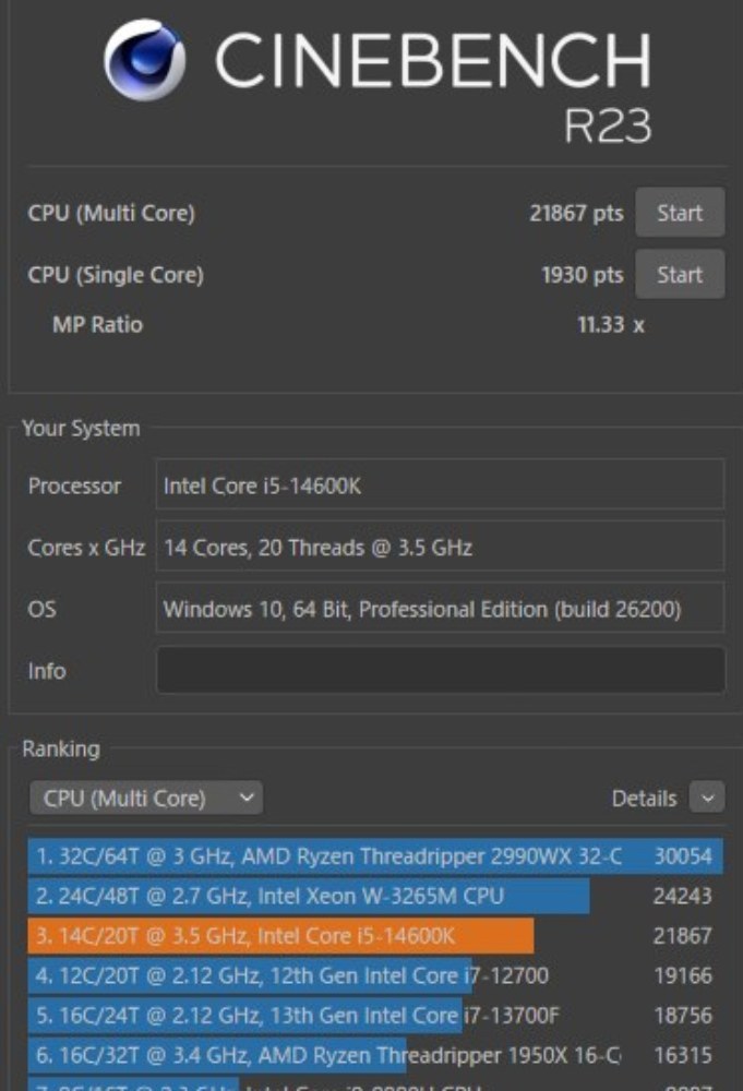 Cinebench R23