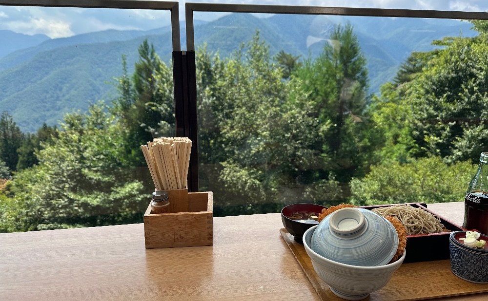 テラス席ってなんだよって思ったら山ビューだったw