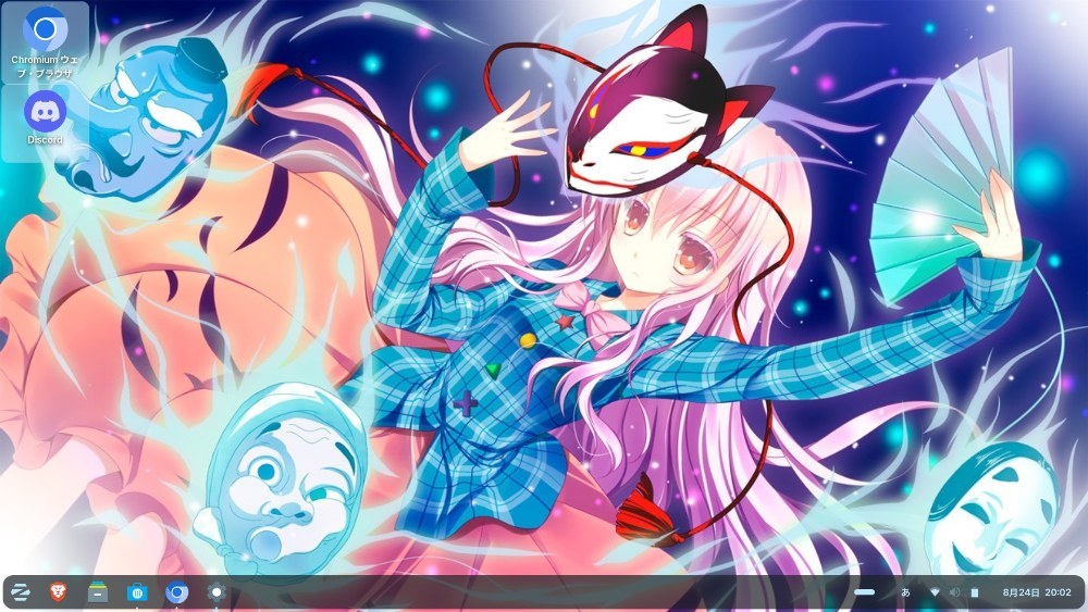 Zorinのデスクトップ