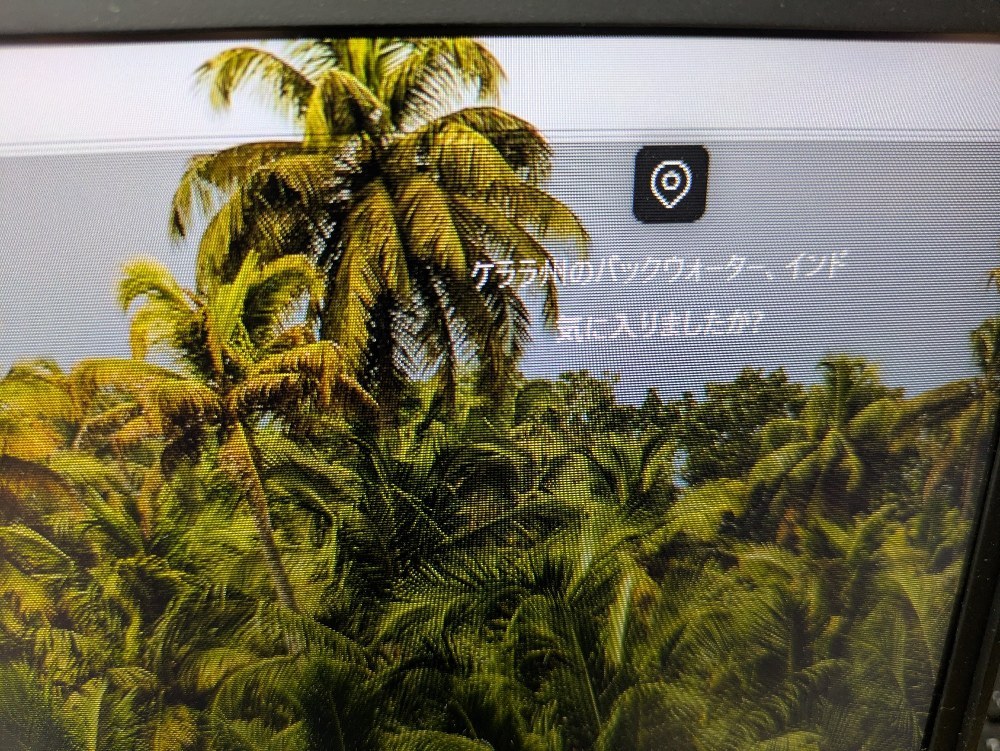 なんか映像の大部分に線が入る...