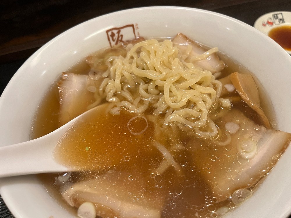 ラーメンのアップ