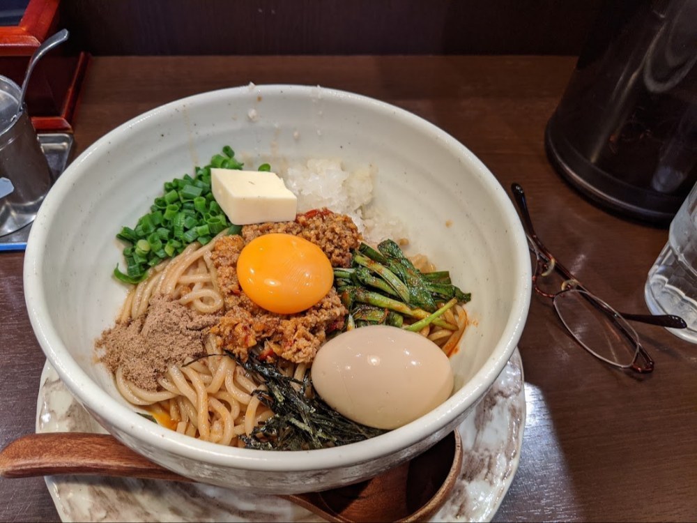 田ぶし 台湾まぜそば＋煮卵＋バタートッピング