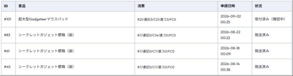 鬱箱交換の履歴